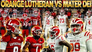 Orange Lutheran vs Mater Dei  Trinity League Battle  5 Mater Dei Bounces Back  Week 9 [upl. by Schofield337]