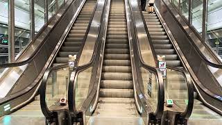 Sweden Stockholm Odenplan Train Station 5X escalator [upl. by Refotsirhc784]