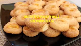 Biscotti di pasta frolla con marmellata  Le Ricette di Arcangela [upl. by Nnylecoj]