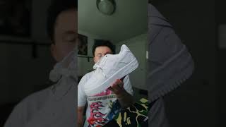 All White Bapesta Review bapesta af1 bape elonmusk xxxtentacion cnfans sneakers [upl. by Noneek]