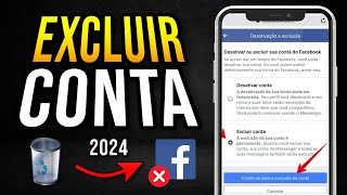 Como EXCLUIR CONTA DO FACEBOOK DEFINITIVAMENTE 2024 Atualizado [upl. by Lorenz789]