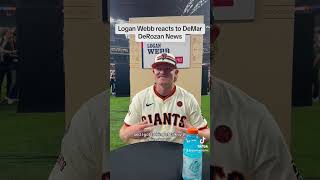 Logan Webb on DeMar DeRozan mlb loganwebb mlballstargame sfgiants [upl. by Dimah]