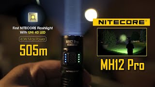 NITECORE MH12 Pro  Long throw flashlight with UHi LED technology  TypeC charging amp 3300 lumens [upl. by Yllitnahc]