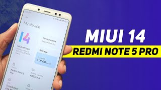 MIUI 14 For Redmi Note 5 Pro  Android 12  Super Icon  Xiaomi EU 14011 Stable  Full Review [upl. by Tomkiel889]