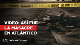 En video quedó registrado el momento exacto de la masacre en un billar de Soledad Atlántico [upl. by Ellainad328]