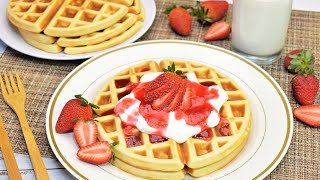 Los Mejores Waffles🧇Crujientes por Fuera y Suaves por Dentro [upl. by Eisso]