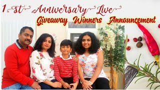 First Anniversary and Giveaway Winner Announcement [upl. by Placido]