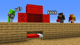 trolei com PROTEÇÃO FAKE no minecraft bedwars [upl. by Eidarb]