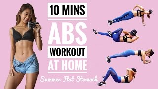 10 min Intense Ab Workout No Equipment At Home Routine to Burn Belly Fat [upl. by Sanalda]