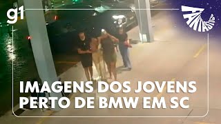 Imagens mostram como foi a madrugada dos jovens que morreram em BMW  FANTÁSTICO [upl. by Odrareve]