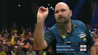 NINE DARTER Scott Waites v George Killington  2023 German Darts Championship [upl. by Yerg]