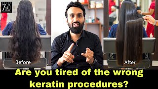 Learn the correct ways of Keratin Procedures  Surith Rasantha  Salon Zero [upl. by Aleakim]