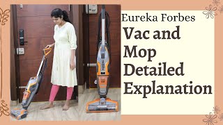 Vac and Mop Detailed Explanation  Eureka Forbes Euroclean  How to use  Make Your Floor Shine 🌟 [upl. by Attenaj427]