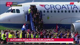 Así recibieron a Croacia tras el subcampeonato [upl. by Larsen18]