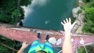 105ft BRIDGE JUMP Filmed On GoPro POV [upl. by Favrot]