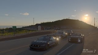 Racing at Grand Valley Highway 1 during Sunset  GT7 [upl. by Hseham46]