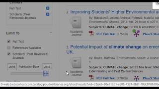 Citation Tutorial Using Academic Search Premier and JSTOR [upl. by Ikciv]