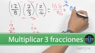 Multiplicación de tres fracciones │ ejercicio 1 [upl. by Alexandrina]