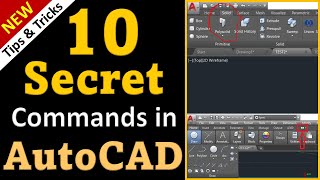 Top 10 Secret Commands for fast working in AutoCAD  AutoCAD Productivity Tips and Tricks [upl. by Retsila895]