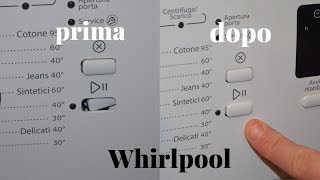 Come sostituire tasto multifunzione lavatrice Whirlpool [upl. by Revell109]