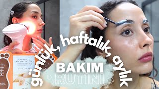 DEV bakım rutini 🧼🧼 LAZER EPİLASYON KAŞ AÇMA MANİKÜRPEDİKÜR DUŞ KESE [upl. by Salba661]