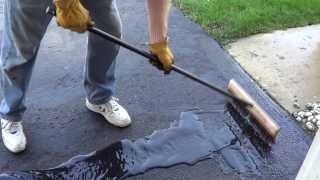 How to Apply a Driveway Sealer  Sealing a Driveway [upl. by Enyamert]