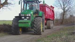 John Deere 8300 mit KongsKilde WingJet [upl. by Aay]