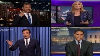 Late Night Hosts React to Donald Trumps Win [upl. by Lindsey147]