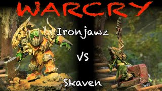 Warcry Battle Report Iron Jaws VS Skaven [upl. by Ecniuq]