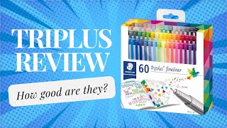 Staedler Triplus fine liner review How good are they [upl. by Yllehs563]