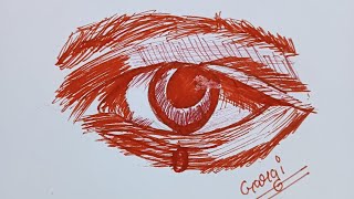 How to draw a eye easy for beginners eye drawing WAIT FOR END [upl. by Lazes]