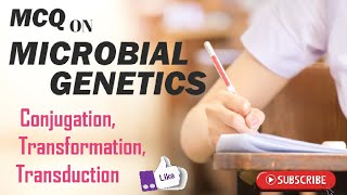 Mcq on Microbial Genetics MCQ on Bacterial Genetics Conjugation Transformation Transduction [upl. by Sabba818]