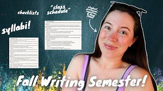 How to craft your own writing semester 📝 syllabi themed checklists subgoals amp more [upl. by Nairim379]