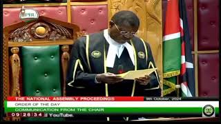 Moses Wetangula publicly rebukes DP Rigathi Gachagua regarding response to the impeachment motion [upl. by Lucine568]