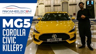 MG 5 2022  First Look Review Specs Features amp Price in Pakistan  PakWheels [upl. by Ring]