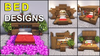 Top 5 AWESOME Bed Designs for Your Minecraft Bedroom [upl. by Potash179]