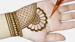 Easy beautiful mehndi  mehndi design easy and beautiful  arabic mehndi 2019 [upl. by Lipski]