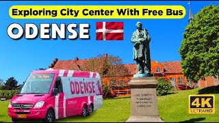 4K EXPLORING ODENSE DENMARK FOR FREE  HC ANDERSEN HOMETOWN  CITY BUS SIGHTSEEING TOUR [upl. by Hsemar]