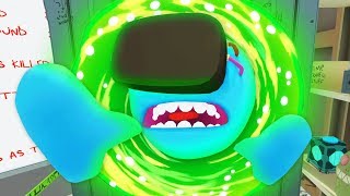 SECRET PORTAL ATTACKS MEESEEKS IN RICK AND MORTY VR Rick and Morty Virtual Rickality Gameplay [upl. by Twila]