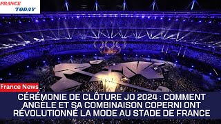 Cérémonie de Clôture des JO 2024 Angèle en Combinaison Coperni un Défilé de Mode au Stade de France [upl. by Michell829]