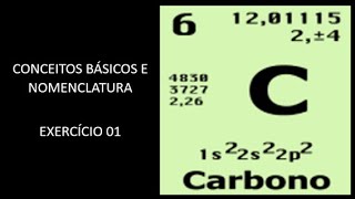 CONCEITOS BÁSICOS E NOMENCLATURA  EXERCÍCIO 01 [upl. by Sellers449]