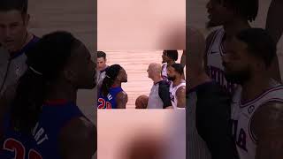 Isaiah Stewart was ejected for shoving Beverley to the ground🤨 [upl. by Aihsyak]