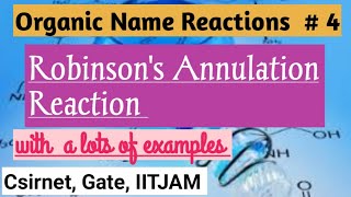 Robinson Annulation Reaction Mechanism  Organic Name Reactions  csirnet Gate IITJAM Barc [upl. by Neellek]