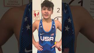 Bo Bassett what does it mean to win gold at U20 Pan American Championships for USA Wrestling [upl. by Estis]