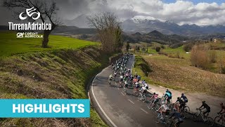 TirrenoAdriatico 2023  Stage 5  Highlights  Morro dOro  Sarnano  Sassotetto [upl. by Aicirtel]