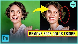 Remove Green Screen Background 2024 and Green Color Fringe in Photoshop [upl. by Eillo]