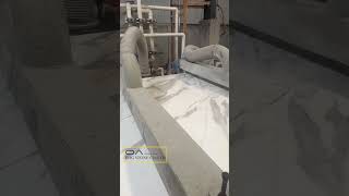 Calacatta Gold marble slabs polishing works [upl. by Kamal483]