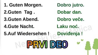 ○● 100 KORISNIH IZRAZA U NEMAČKOM JEZIKU ZA POČETNIKE OD NULE ●PRVI DEO [upl. by Nomi]