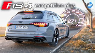 NEW RS4 Competition PLUS  0100 amp 100200 kmh acceleration🏁  by Automann in 4K [upl. by Lewendal]