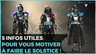 DESTINY 2 FR  POURQUOI VOUS DEVRIEZ FAIRE LES ARMURES DU SOLSTICE 2020 [upl. by Niletak]